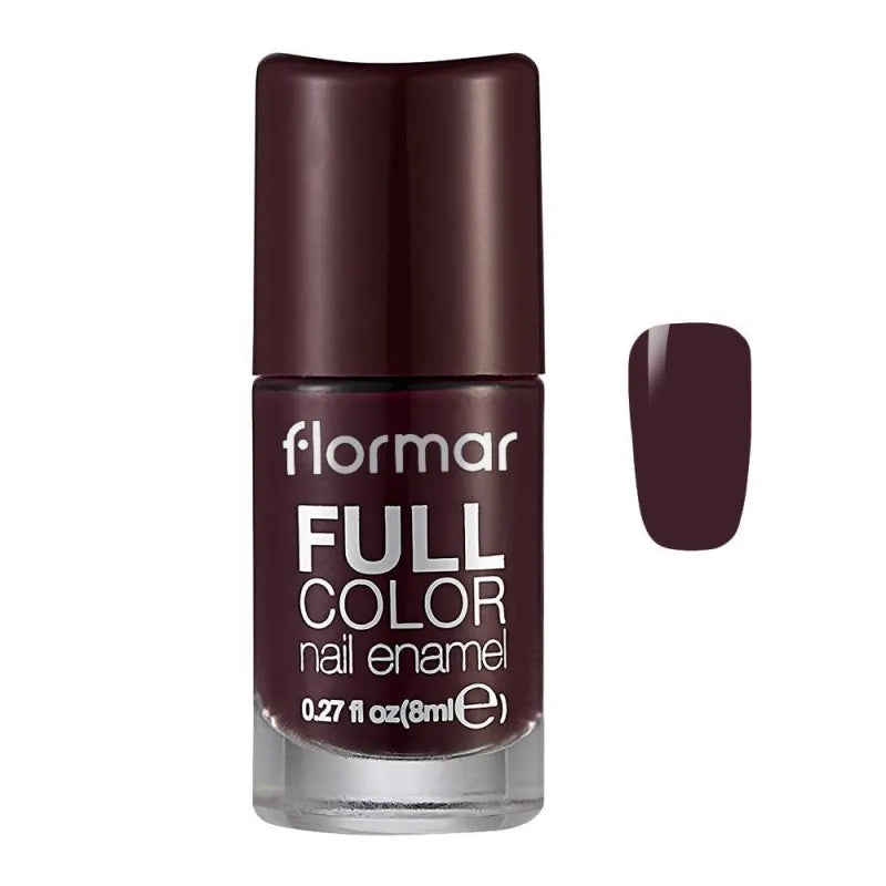 flormar full color nail enamel, fc40 royal maroon, 8ml main image