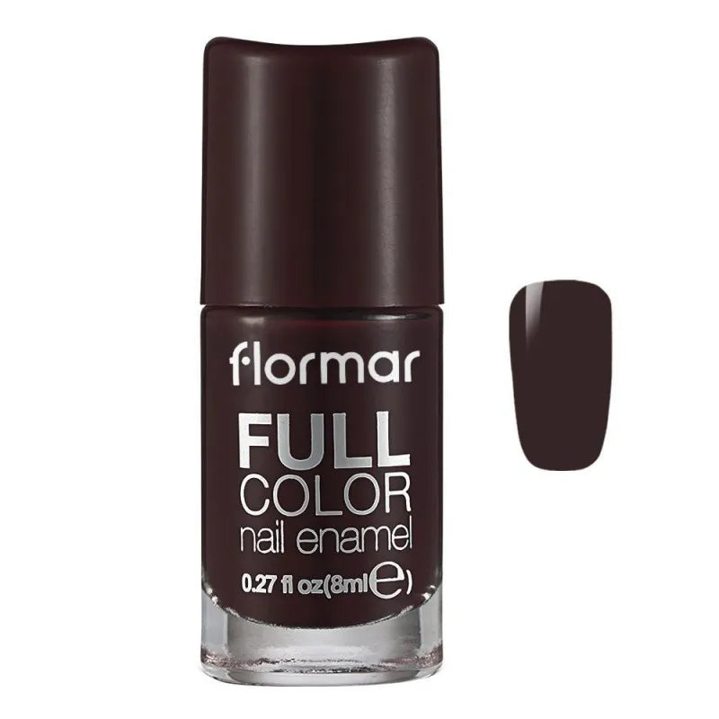 flormar full color nail enamel, fc44 trotic brown, 8ml main image