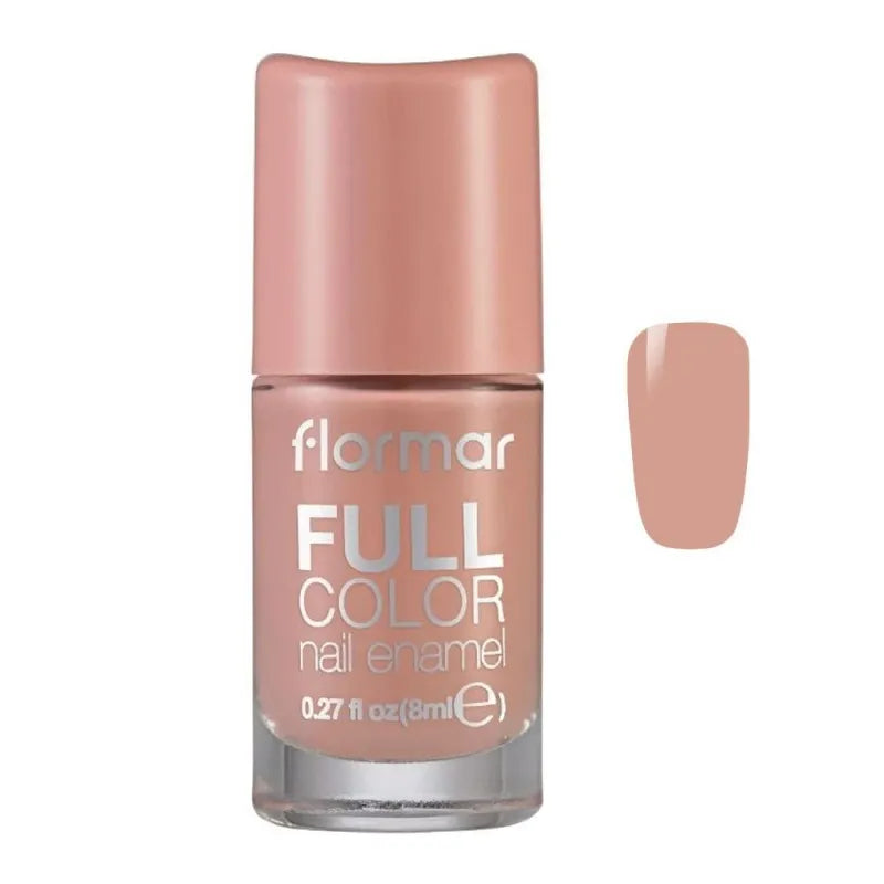 flormar full color nail enamel, fc46 rose pumps, 8ml main image