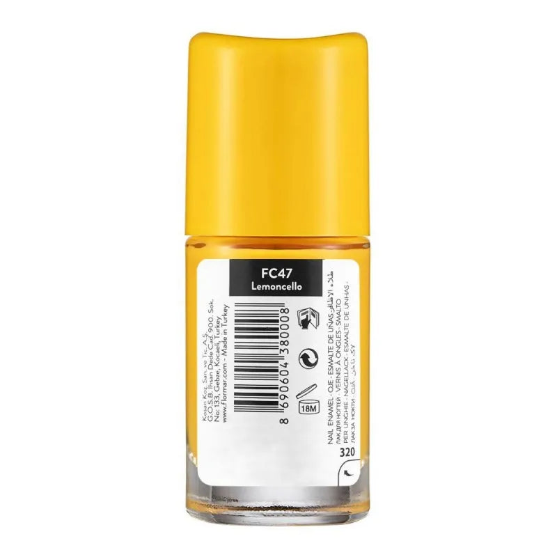 flormar full color nail enamel, fc47 lemoncello, 8ml image2