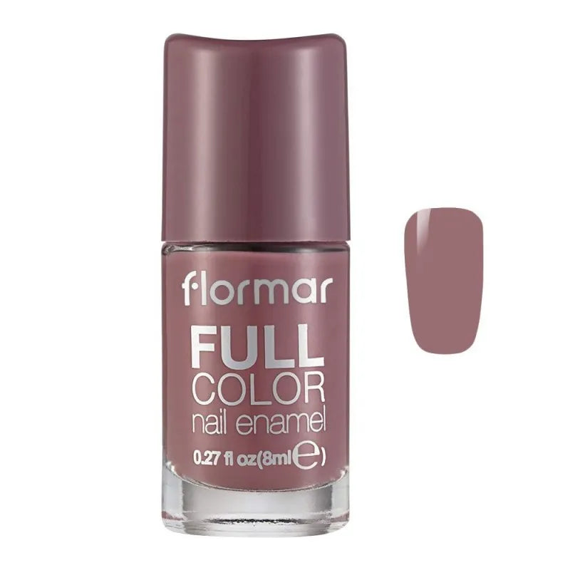 flormar full color nail enamel, fc62 berry brown, 8ml main image