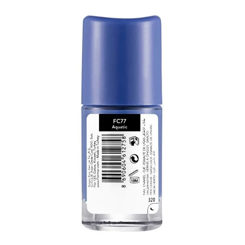 flormar full color nail enamel, fc77 aquatic, 8ml image2