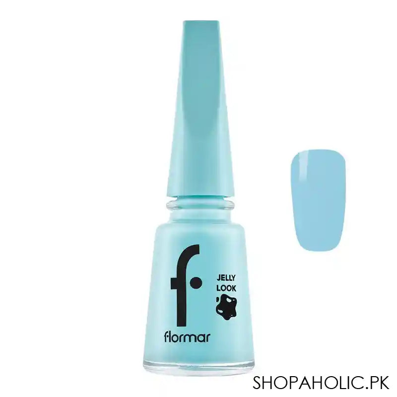 Flormar Jelly Look Nail Enamel, JL09 Sky Blue, 11ml - Main Image