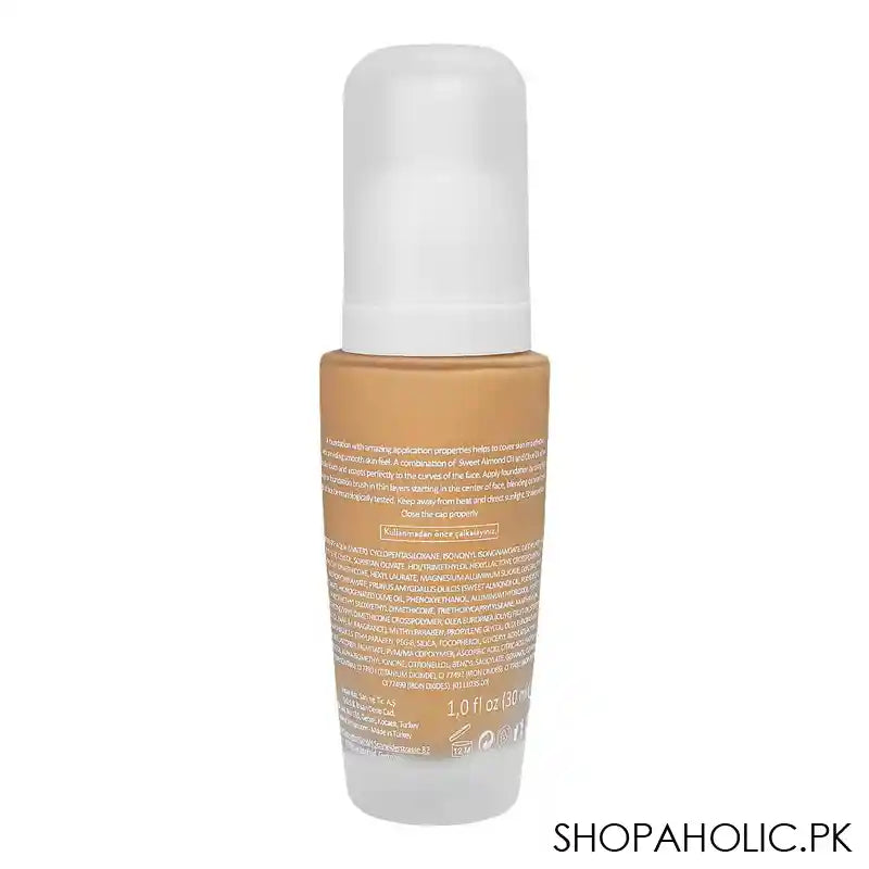 Flormar Perfect Coverage Foundation, 108 Honey, 30ml - Image 3