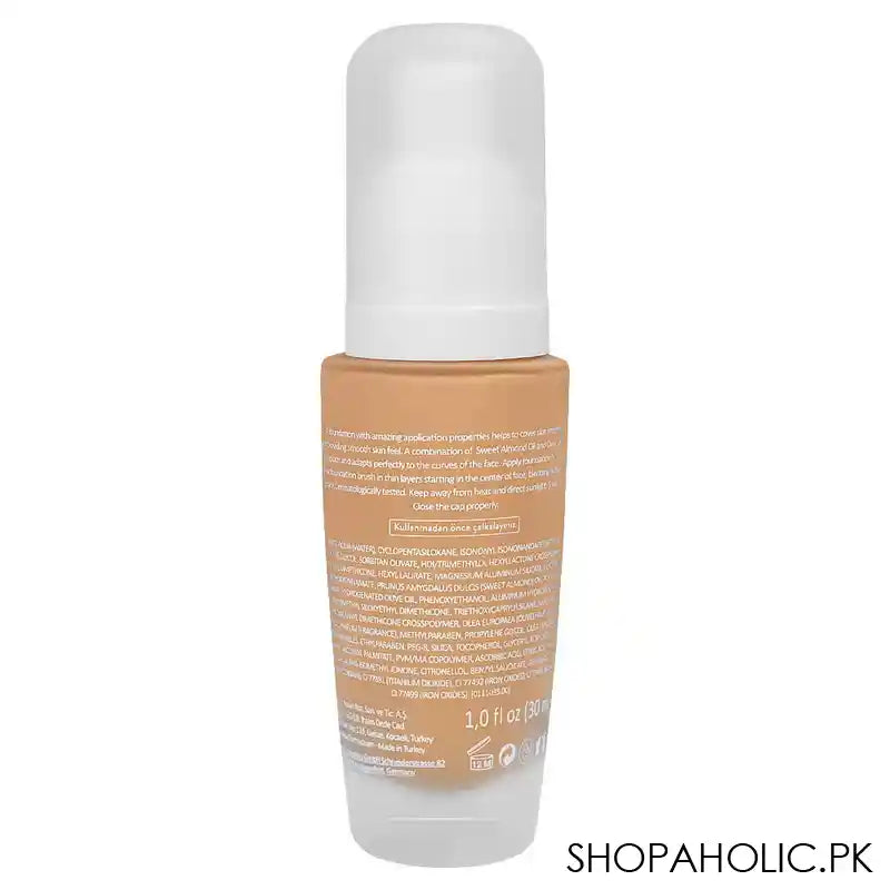 Flormar Perfect Coverage Foundation, 121 Golden Neutral, 30ml - Image 2