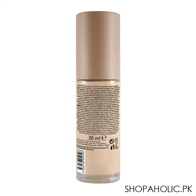 Flormar Skin Lifting Foundation SPF30, 040 Soft Beige - Image 3