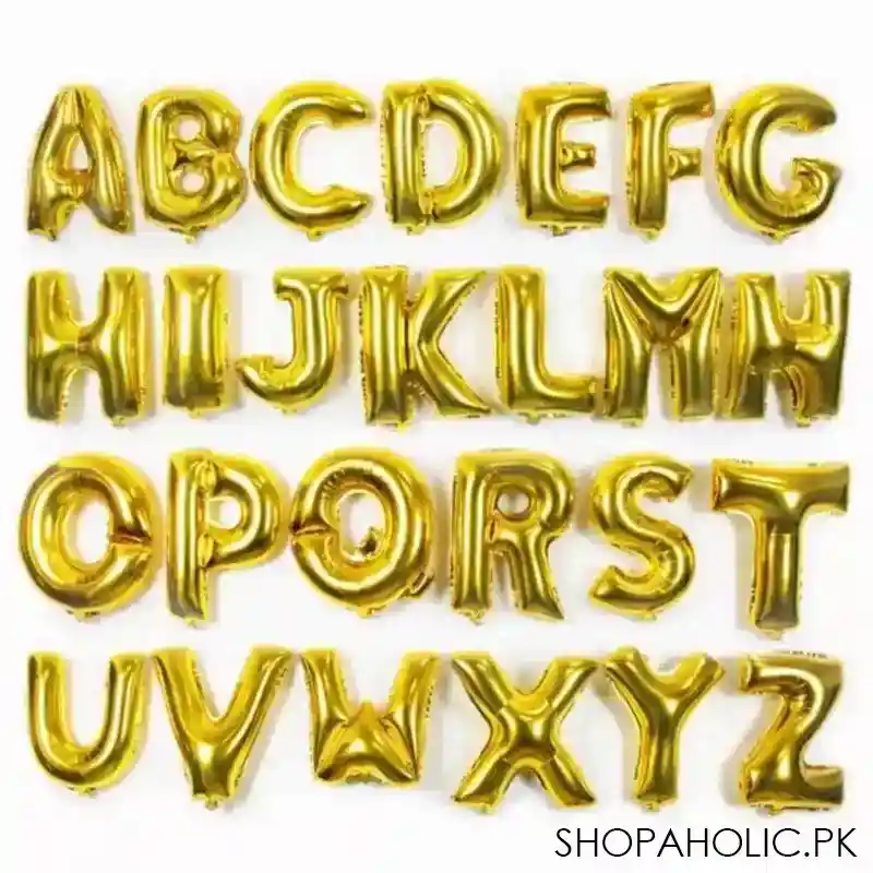 foil letters balloons main image