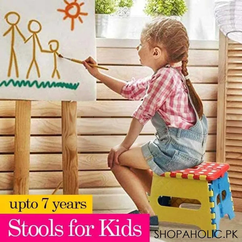 foldable folding step stool for kids (upto 7 years) main image