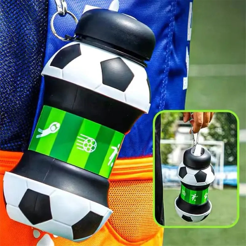 foldable football sports water bottle image2