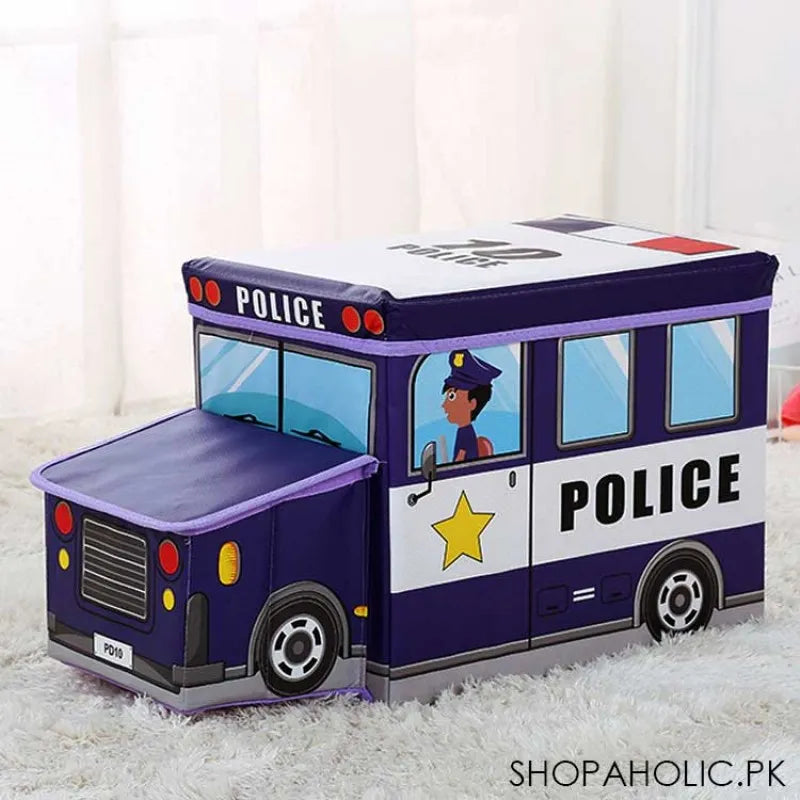 foldable police bus storage box organizer image2