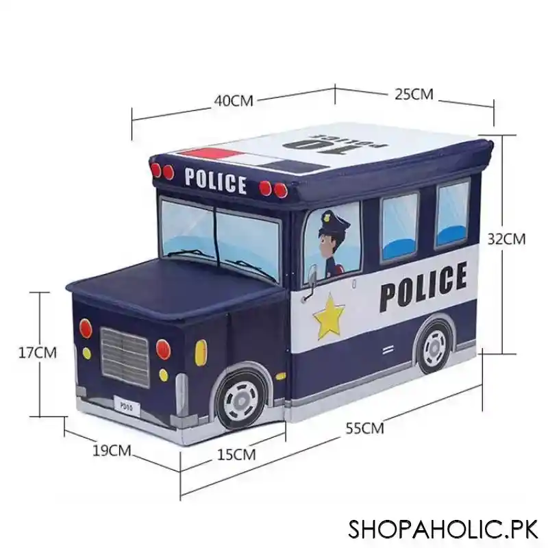 foldable police bus storage box organizer image4