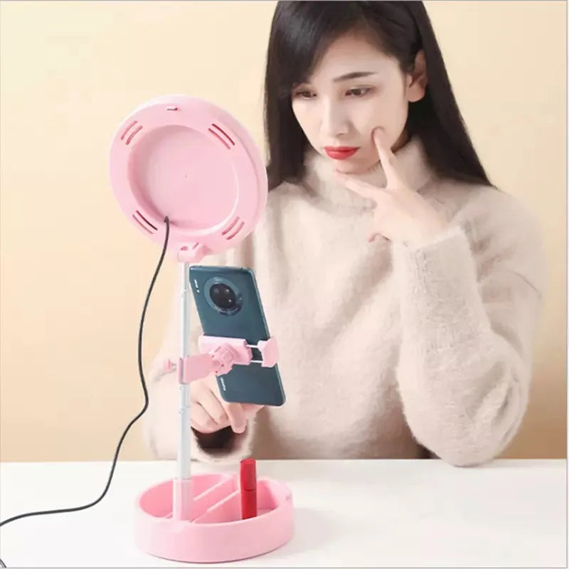 foldable selfie stick ring light image2