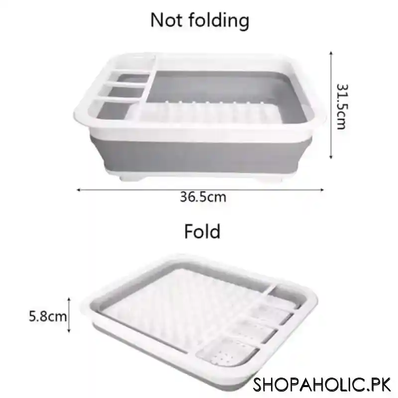 folding dish drainer rack image2