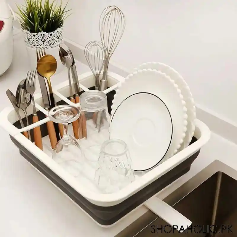 folding dish drainer rack image3