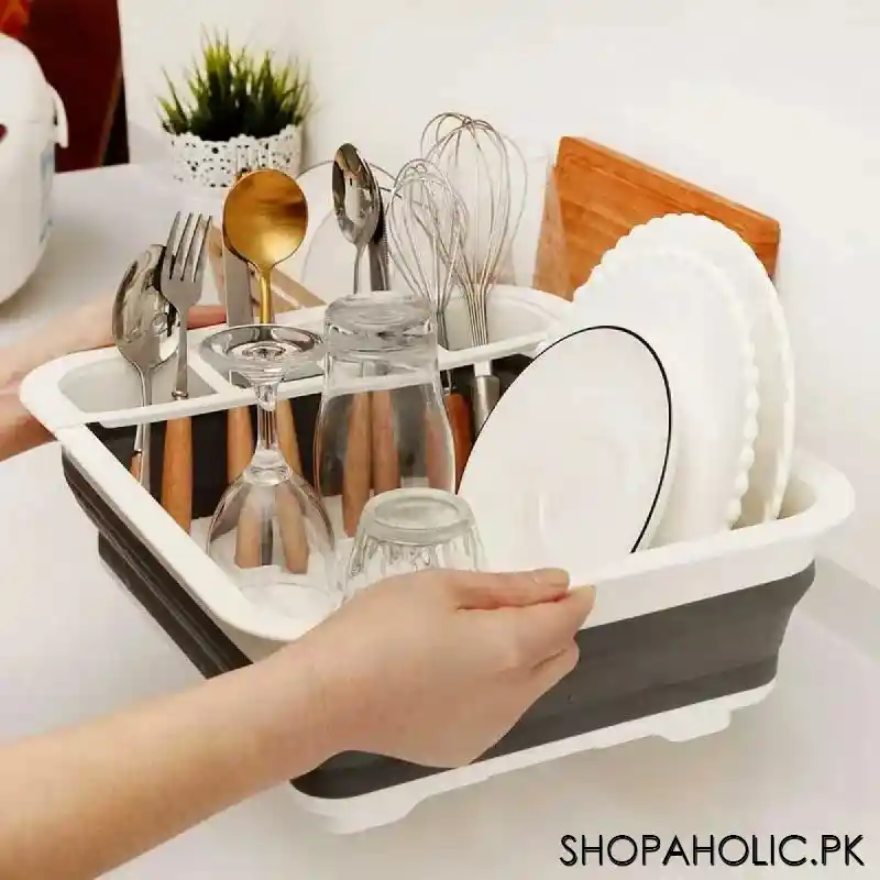 folding dish drainer rack image6