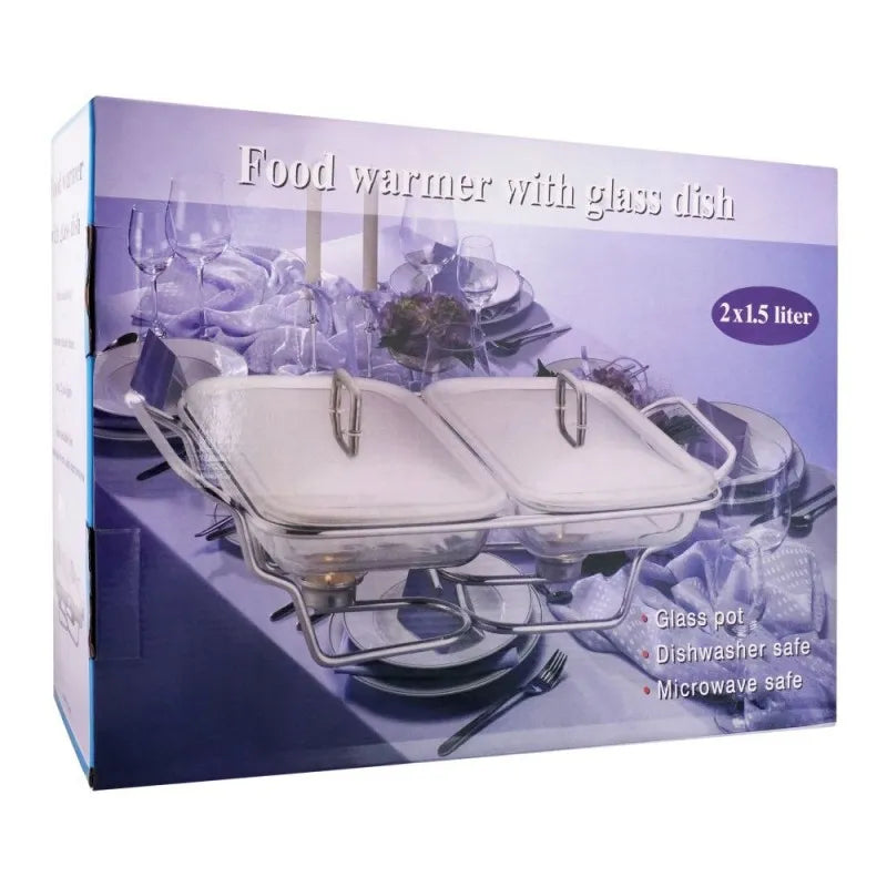 food warmer with glass dish, 2 x 1.5 liters, k 520 image4