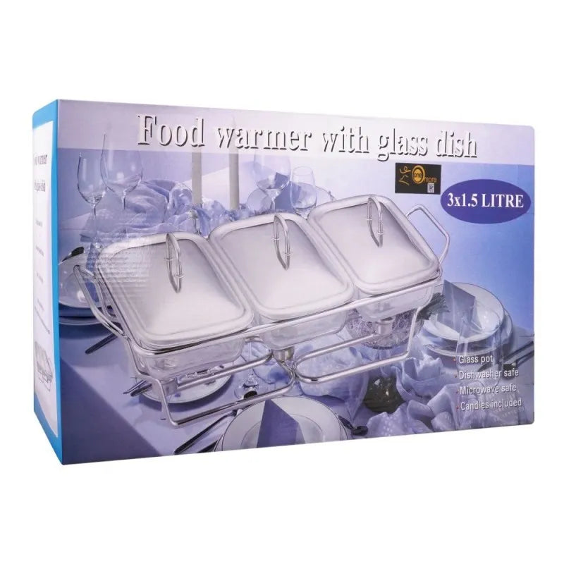 food warmer with glass dish, 3 x 1.5 liters, k 530 image4