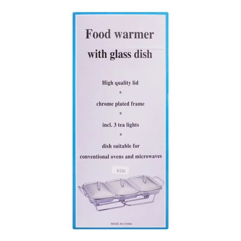 food warmer with glass dish, 3 x 1.5 liters, k 530 image5