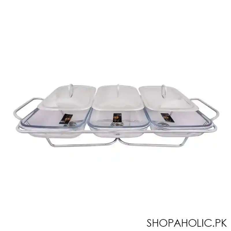 food warmer with glass dish, 3 x 1.5 liters, k 530 main image