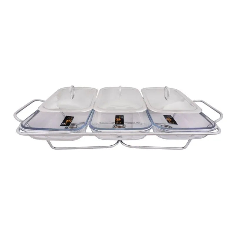 food warmer with glass dish, 3 x 1.5 liters, k 530 main image