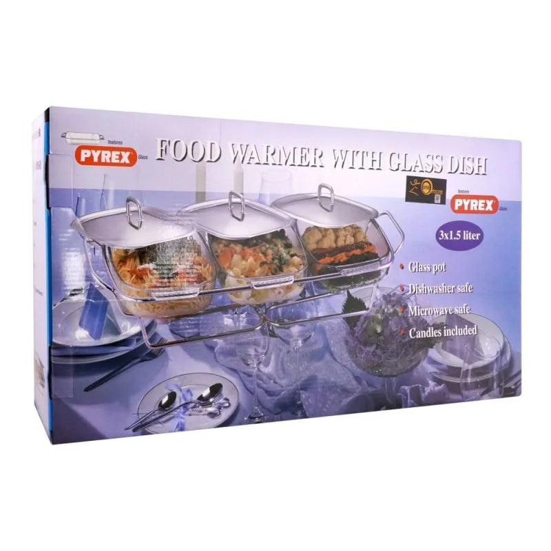 food warmer with glass dish, 3 x 1.5 liters, k 570 image4