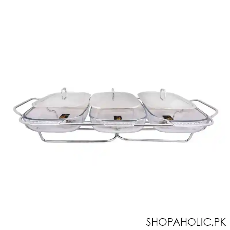 food warmer with glass dish, 3 x 1.5 liters, k 570 main image