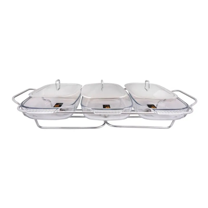 food warmer with glass dish, 3 x 1.5 liters, k 570 main image