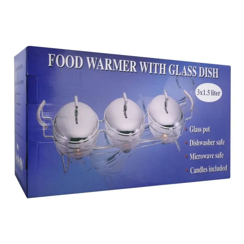 food warmer with glass dish, 3 x 1.5 liters, ke 80 image4