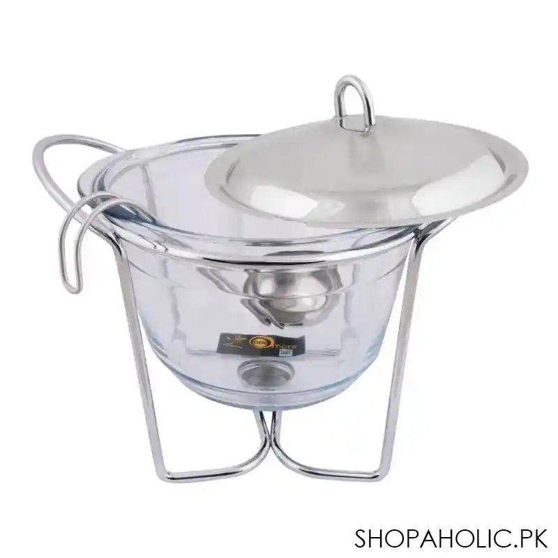 food warmer with glass dish, 4 liters with candle warmer, k 610 main image