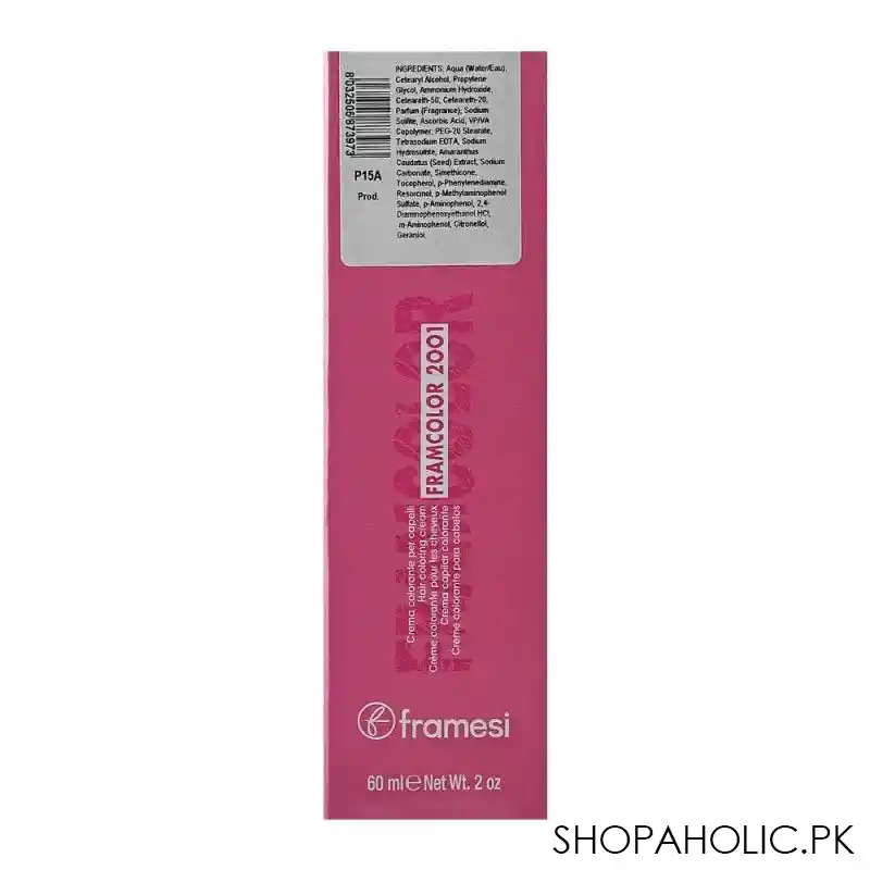 framesi framcolor 2001 hair colouring cream, 4exn medium chestnut extreme natural image2