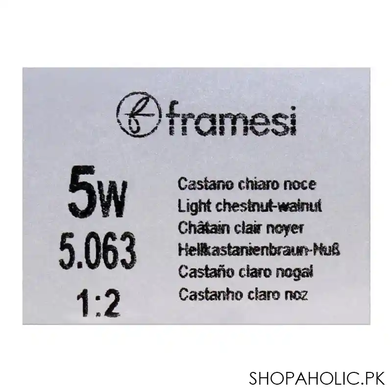 framesi framcolor 2001 hair colouring cream, 5w light chestnut walnut image5