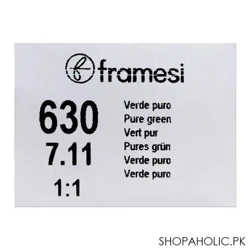 framesi framcolor 2001 hair colouring cream, 630 pure green image5