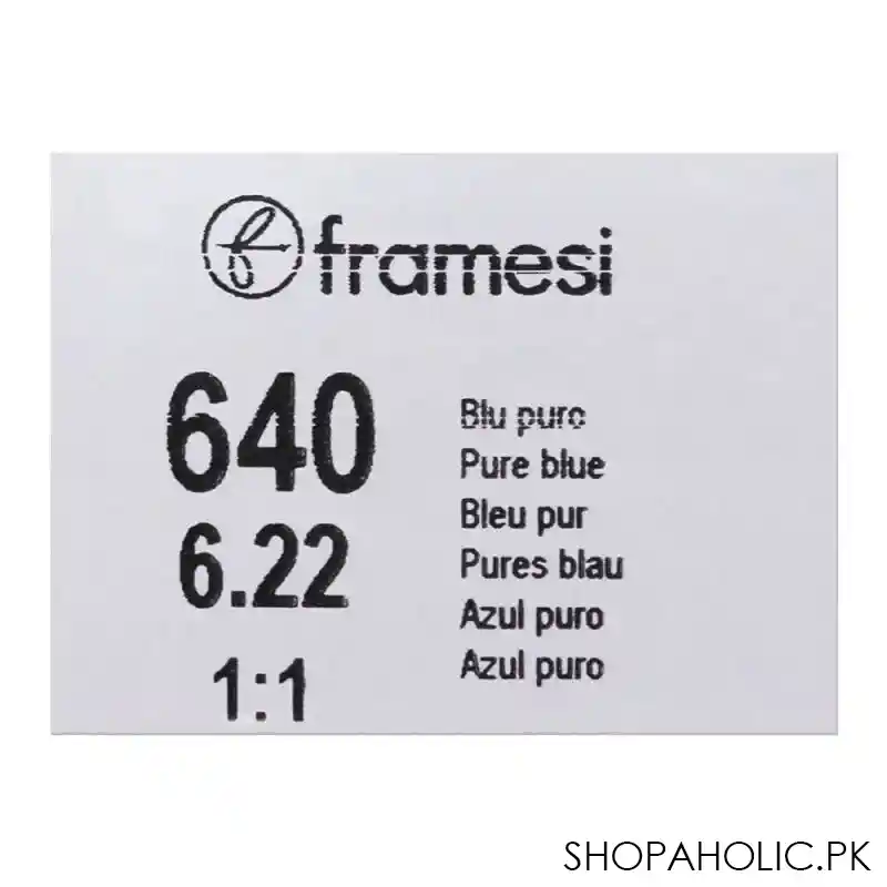 framesi framcolor 2001 hair colouring cream, 640 pure blue image5