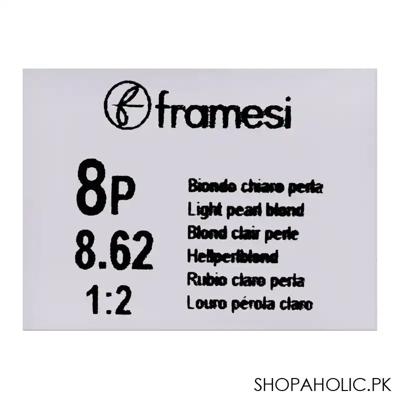 Framesi Framcolor 2001 Hair Colouring Cream, 8P Light Pearl Blond - Image 5