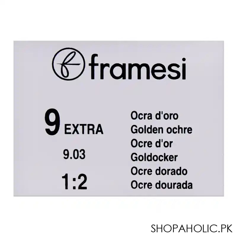 Framesi Framcolor 2001 Hair Colouring Cream, 9 Golden Ochre - Image 3