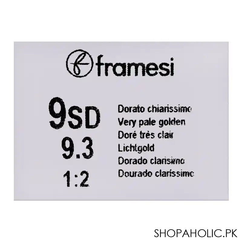 Framesi Framcolor 2001 Hair Colouring Cream, 9SD Very Pale Golden - Image 3