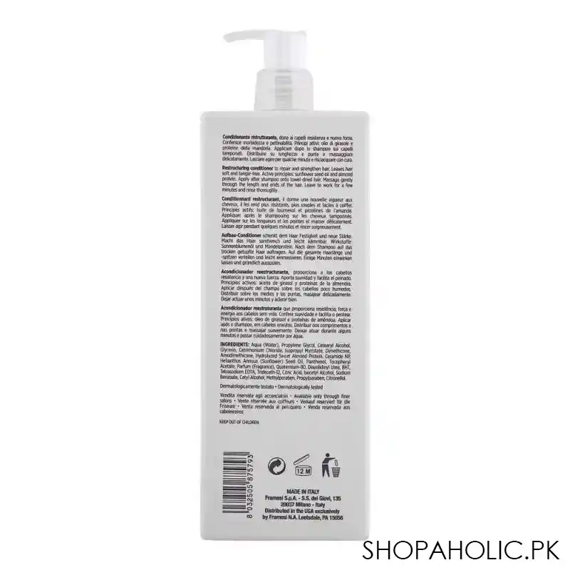 framesi morphosis hair treatment line, hair repair conditioner, 1000ml image2