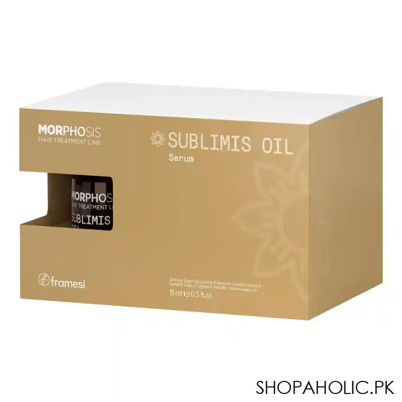 Framesi Morphosis Sublimis Oil Serum, For Hair Line Treatment, 6x15ml - Image 4