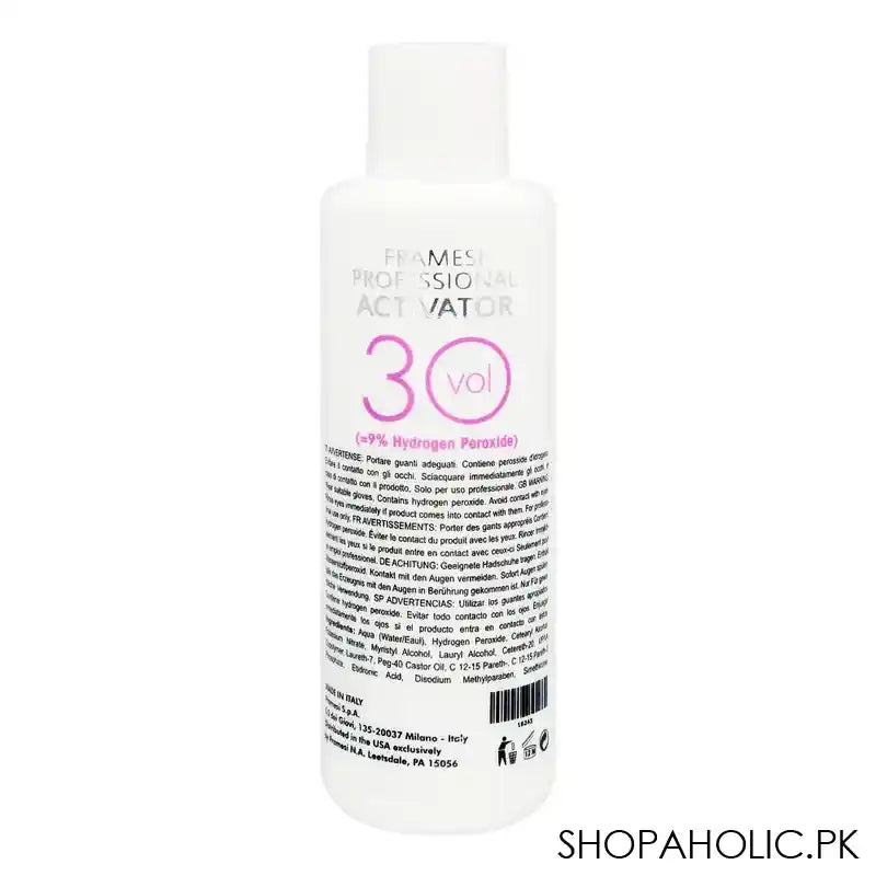 Framesi Professional Activator, 9%, 30 Vol, 120ml - Image 3