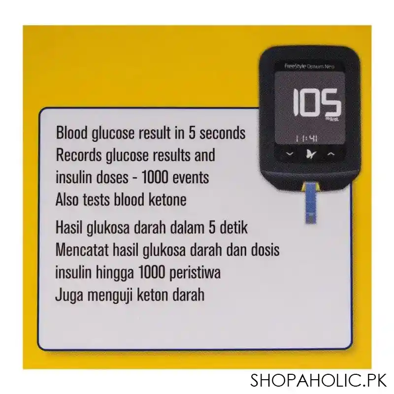 freestyle optium neo blood glucose monitoring system image5