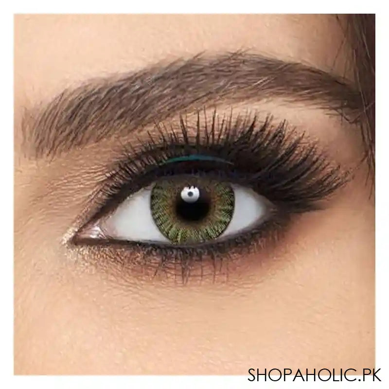 Fresh Look Contact Lenses, Zero Power, Green - Image 3