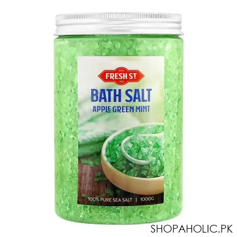 fresh street apple green mint bath salt, 1000g main image