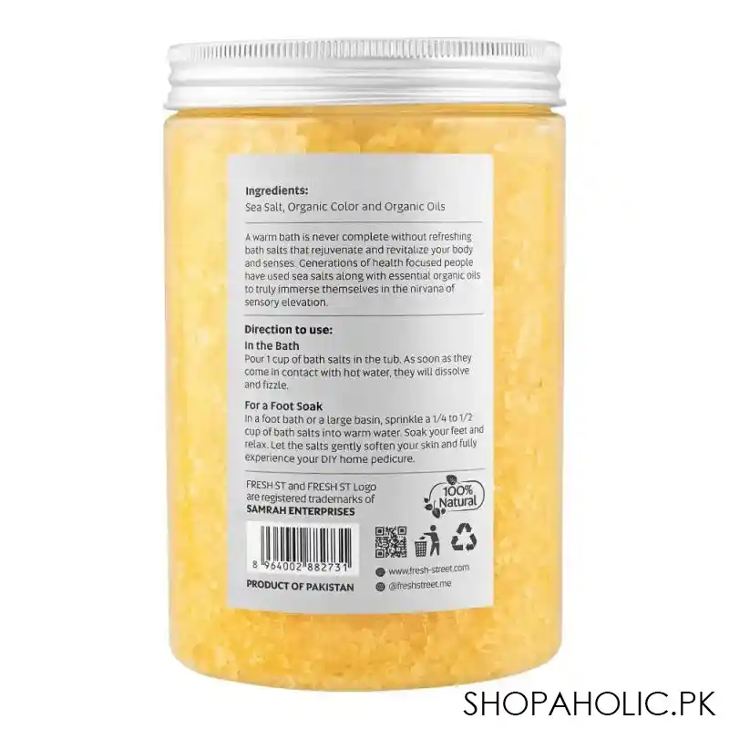 fresh street lemon burst bath salt, 1000g image2