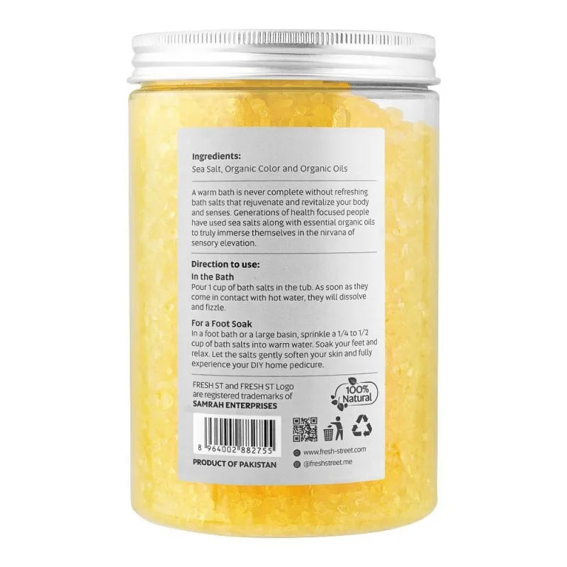 fresh street lemon & eucalyptus bath salt, 1000g image2