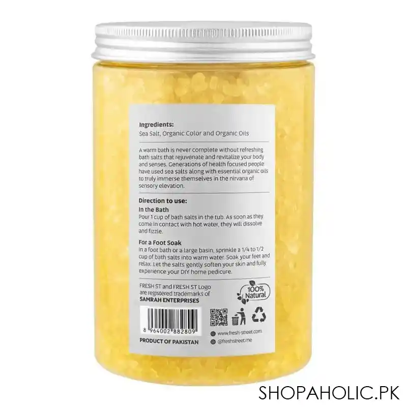 fresh street vanilla salee bath salt, 1000g image2