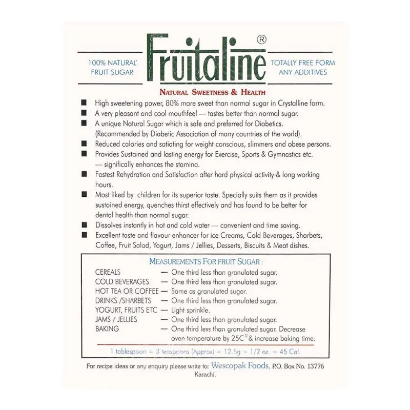 fruitaline fruit sugar, 200g image4