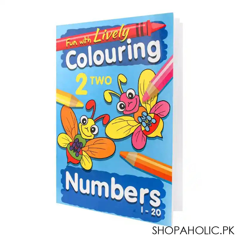 Fun With Lively Colouring Numbers 1-20 Book - Main Image