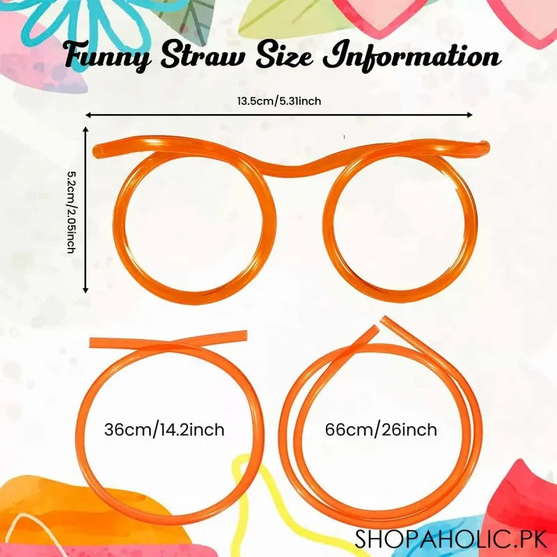 funny drinking straw eyeglasses image2