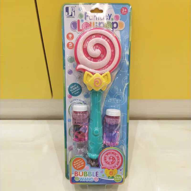 funny lollipop stick bubble wand for kids image3