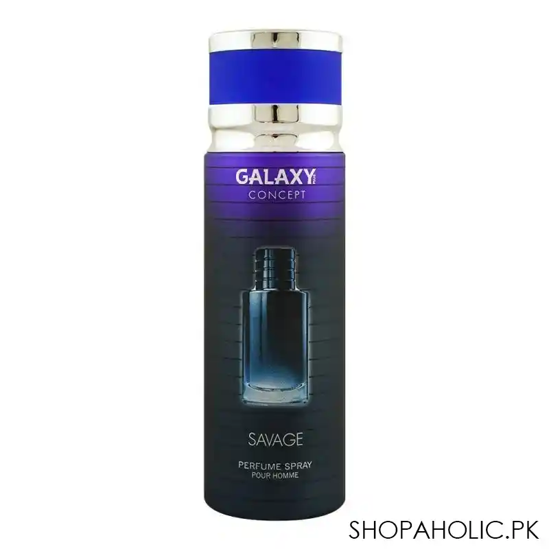 galaxy concept savage pour homme perfume body spray, for men, 200ml main image